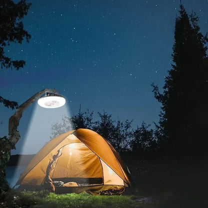 3 in 1 LED Fan Light Camping Tent Lamp USB Charging Portable Lantern