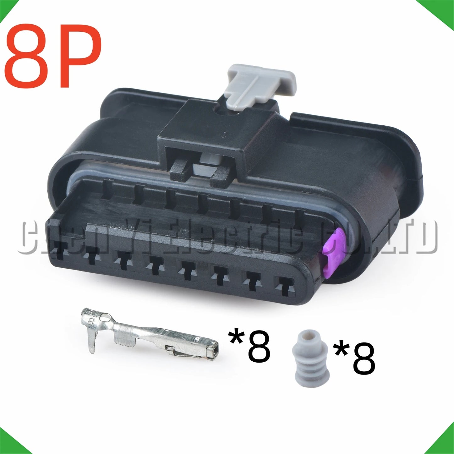 8 Pin Automotive Connectors for Front Bumper Radar, Wire Harness Plug 1-1719393-1 872-862-521 872-555-521 for Benz BMW