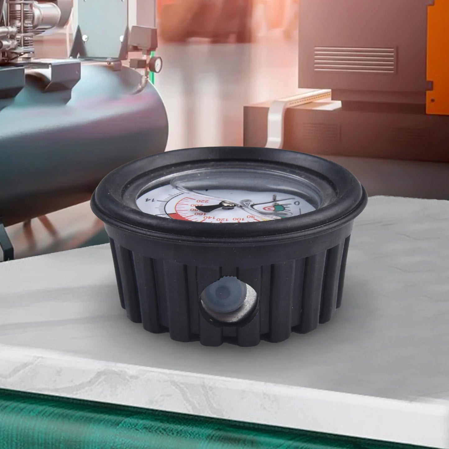 0–220psi Car Tire Air Pressure Gauge for Inflator Pump, Tire Repair Tool with 11mm & 13mm Thread Diameter