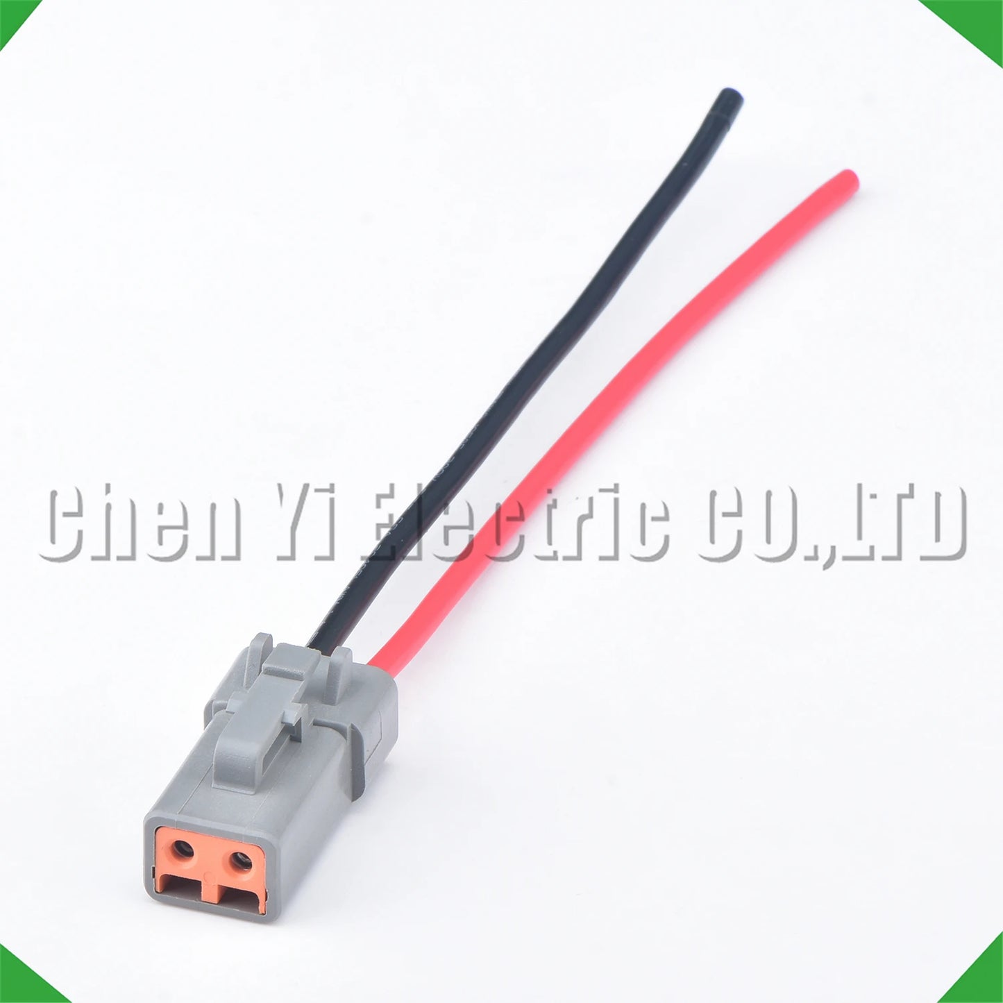 2 Pin DTP Grey Waterproof Connector DTP06-2S DTP04-2P 12AWG 15cm for Truck Cummins
