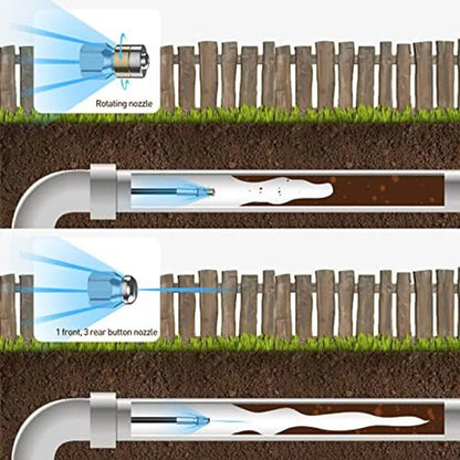 Outdoor Cleaning Drain Cleaning Hose 10 Meter Cleaning Hose Kit High Pressure Drain Pipe Cleaner Professional Cleaning Tool