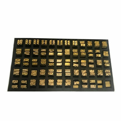 120pcs Coding Machine Word Grain 2*3*15mm Hot Stamp Copper Letters Thermal Ribbon Printing Font Semi-Automatic Tools