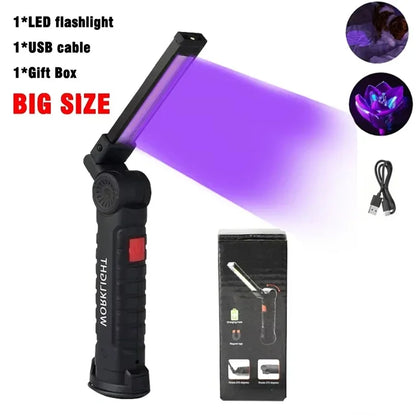 395nm UV Flashlight Rechargeable Blacklight UV Lamp