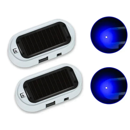 Solar Powered Fake Security Alarm LED Flashing Anti-Theft Light 2/1PCS