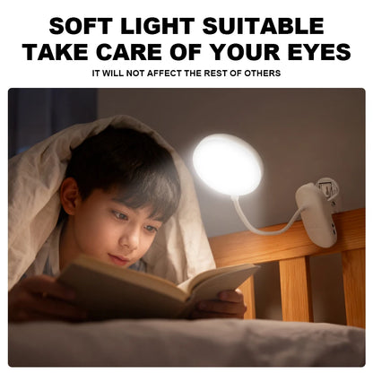 Folding Clamp Led Table Lamp Rechargeable Night Light Study Stand Read Lamp Touch 3 Modes Dimming Eye Protection Light Emergency