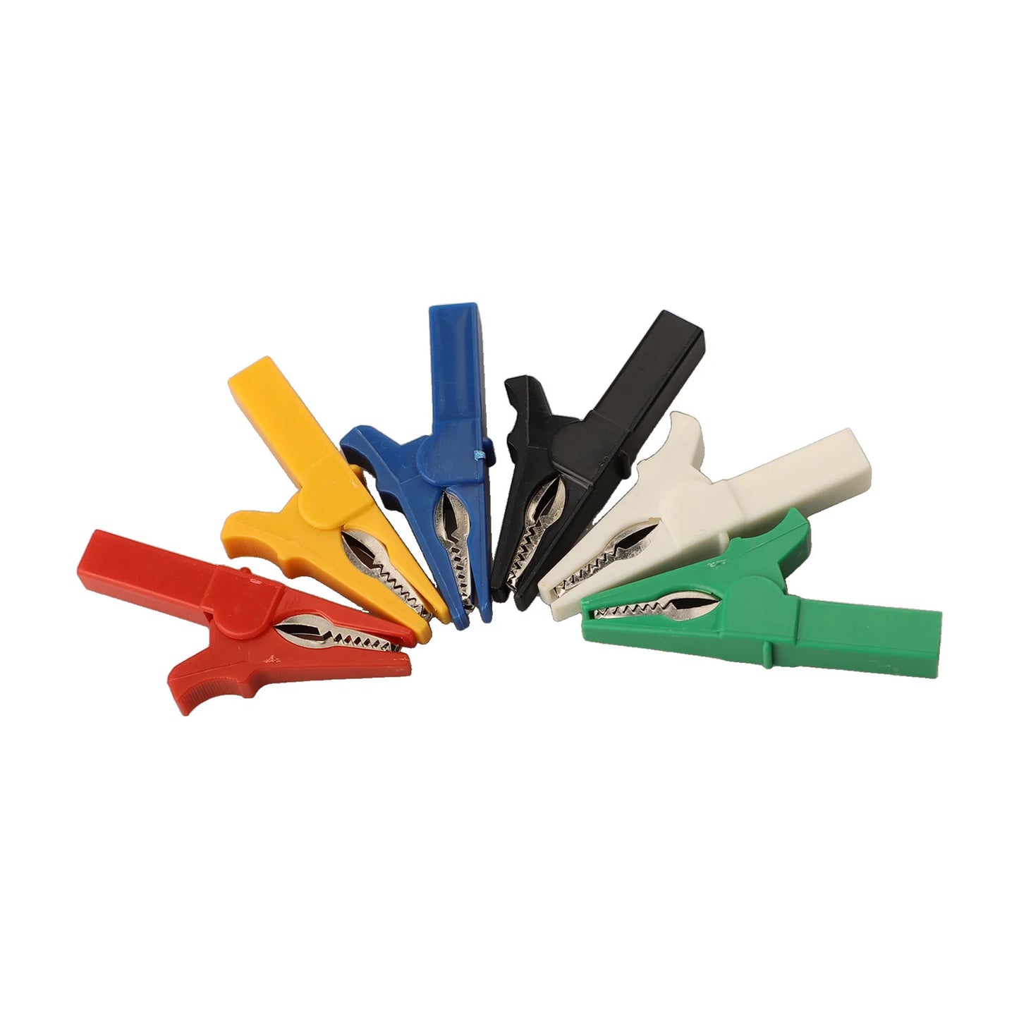 Electrical Jumpers Crocodile Clips Six Different Colors Strong Grip And Conductivity 14mm Maximum Opening 4mm Wiring Hole