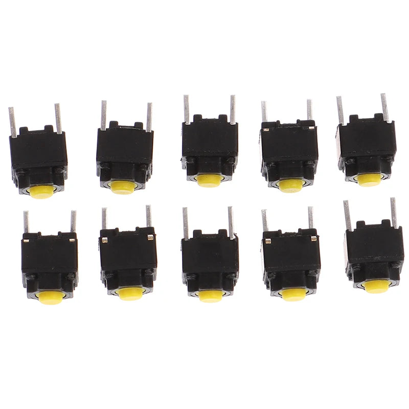 10pcs 6*6*7.3mm Mute Button Silent Switch Micro Mouse Button Switch