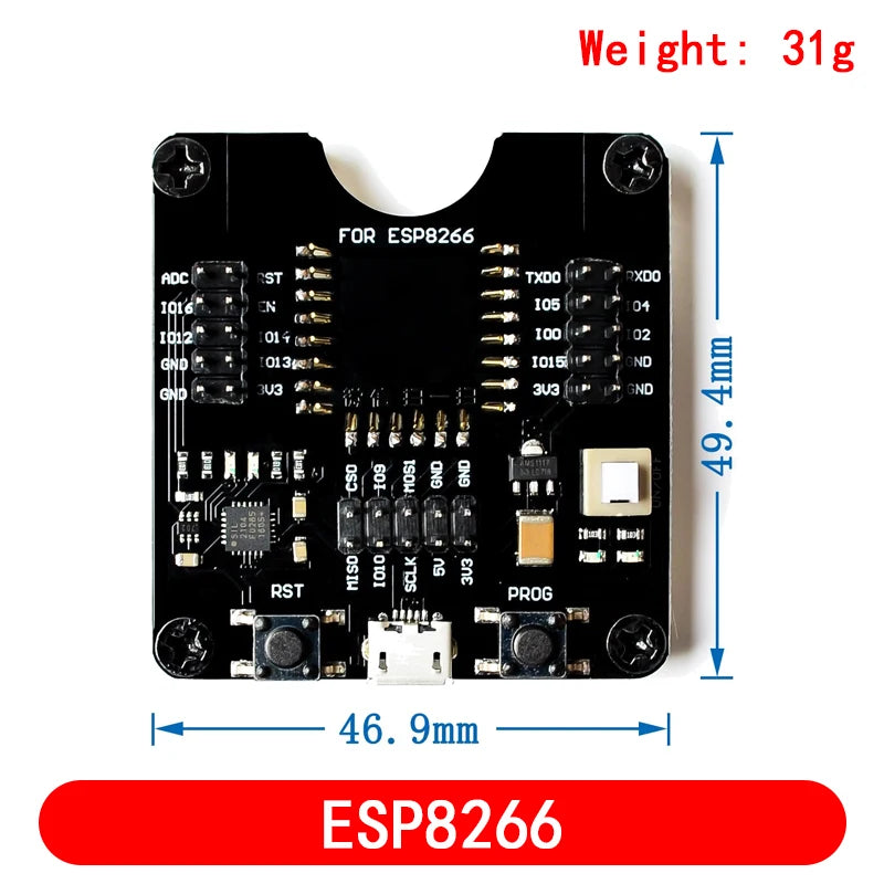 ESP32/ESP8266 Development Board Programmer Socket Downloader for ESP Modules