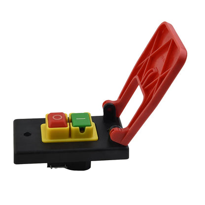 KJD17B16 Electromagnetic Push Button Switch 5Pin 240V with Safe Lock and Stop Cover for Lathe and Large Power Tools