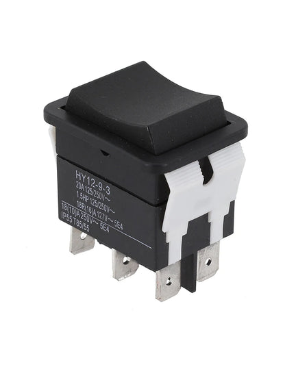 6Pins Pushbutton Rocker Switch 125250V 20A for HY1293 Easy Installation and Reliable Performance for Electrical Needs