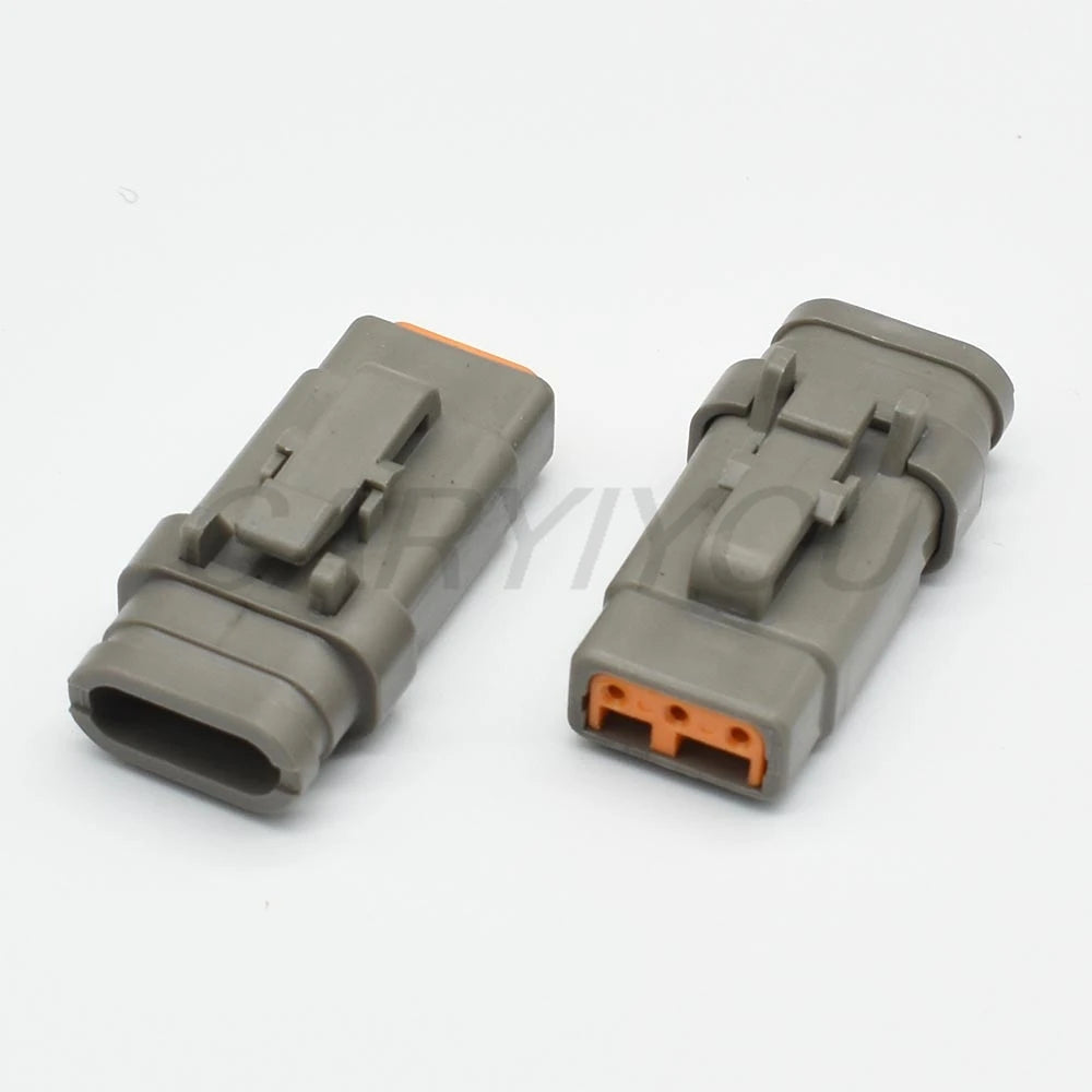 3-Pin Waterproof Deutsch DTM Connector DTM06-3S DTM04-3P ATM06-3S Grey Male Female Socket