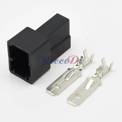 Automotive Wire Harness Connector DJ70212Y-6.3-11/21 6.3mm Series 2 Pin Plug for Vehicle Electrical Systems 172864-2