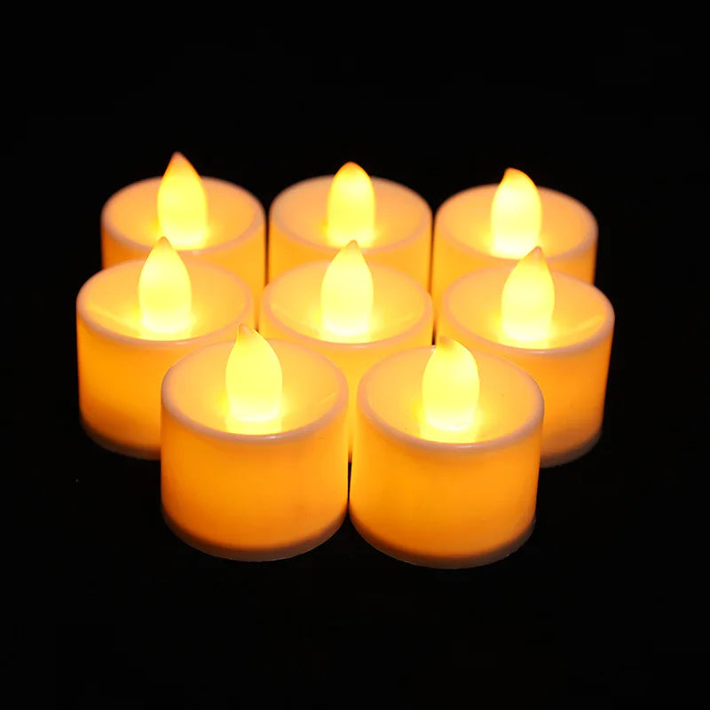 Flameless LED Tealight Tea Candles Wedding Light Lamp Romantic Candles Lights for Birthday Party Wedding Home Decorations