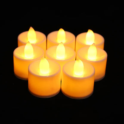 Flameless LED Tealight Tea Candles Wedding Light Lamp Romantic Candles Lights for Birthday Party Wedding Home Decorations