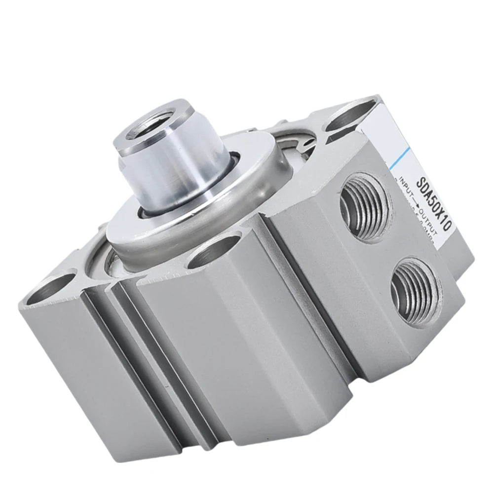 1pcs SDA Thin Cylinder 32X35 Pneumatic Air Cylinder 32mm Bore 35mm Route Thin Air Cylinder 1/8 PT 30-800 Mm/s