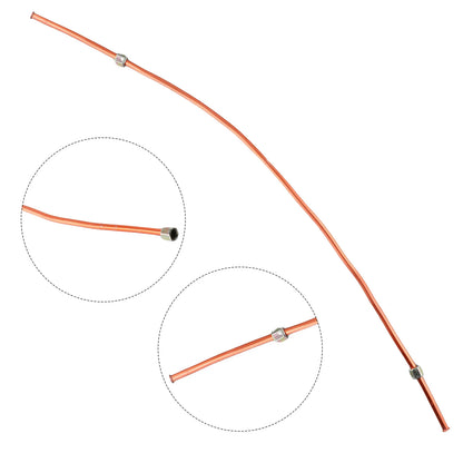 Reliable Air Compressor Exhaust Tube Replacement, Copper+Aluminum Material, 600mm Full length, G1/8 Thread Standard