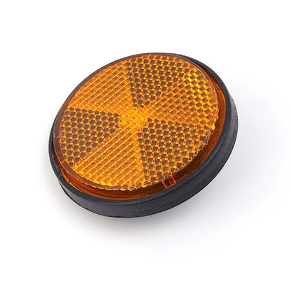 Motorcycle Circular Reflector Electric Vehicle Bicycle Waterproof Dustproof Night Warning Reflector 6mm Hexagonal Screw Fixation