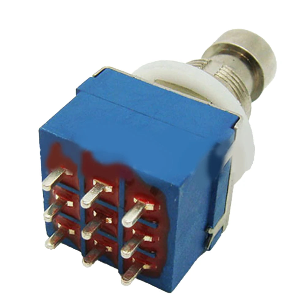 3PCS PCB Button Switchs 3PDT Foot Switch Guitar Switch Direct Conversion Switch User-friendly Design Electrical Equipment