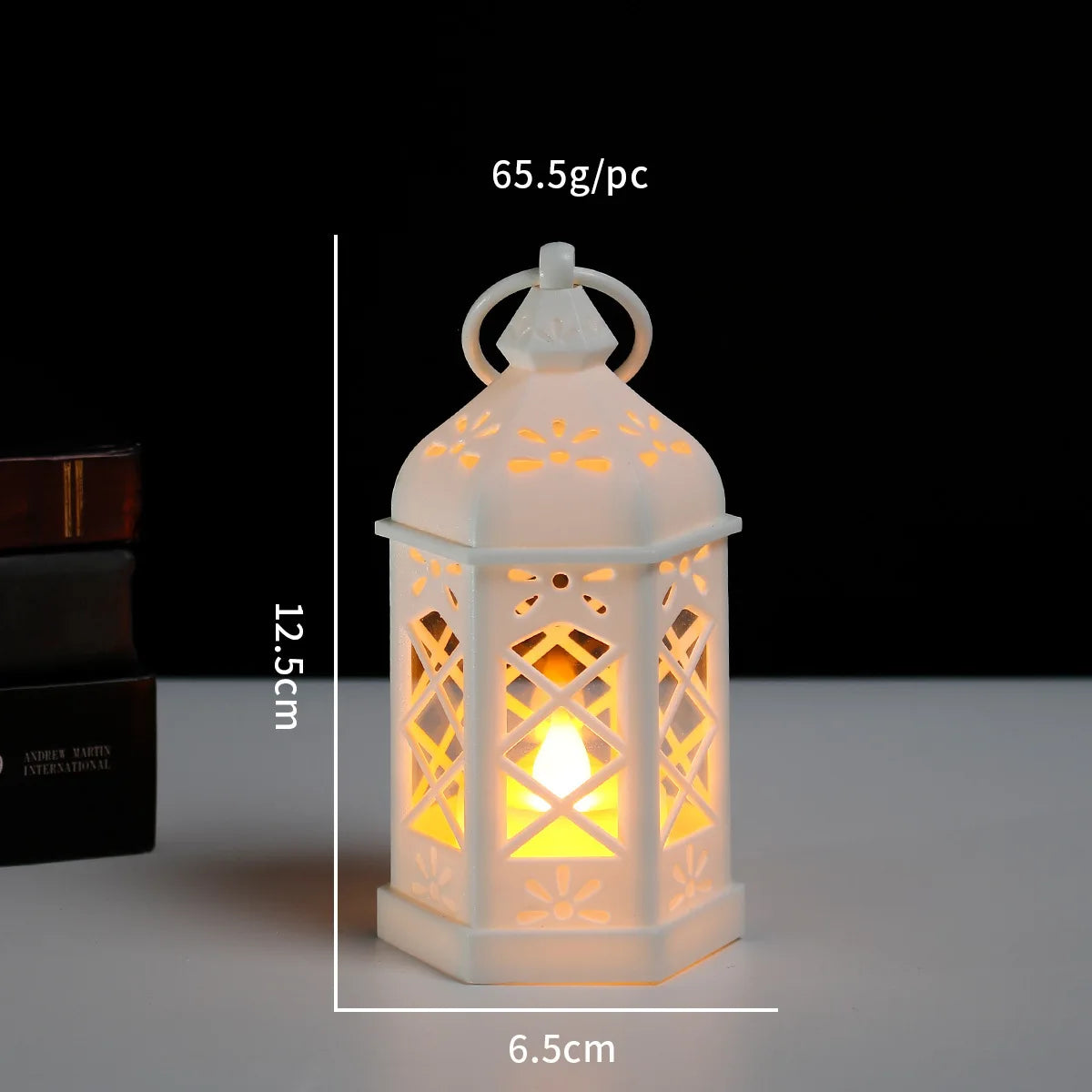 Led Electronic Candle Light Hexagonal Wind Light Portable Handheld Small Lantern Small Night Light Decorative Ornament