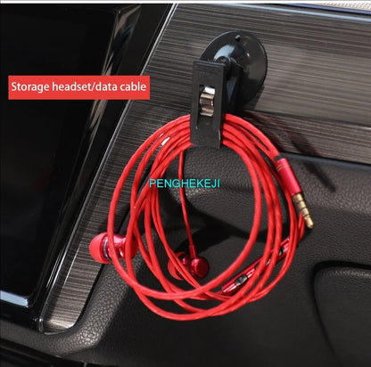 Multifunctional Car Glasses and Card Clip Suction Holder Double Clip