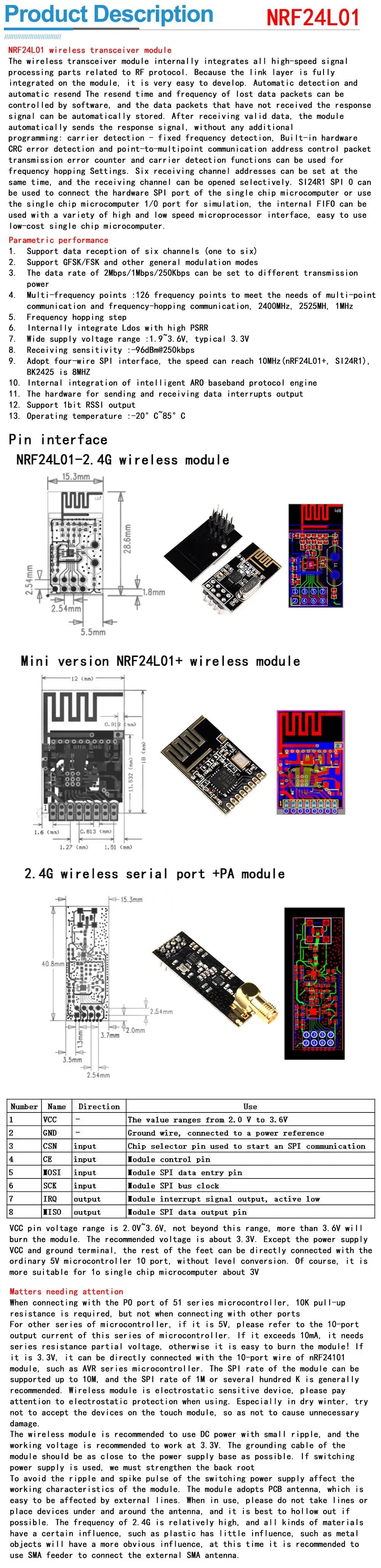 NRF24L01+ 2.4GHz Wireless Transceiver Module with PA+LNA – Long Range for Arduino