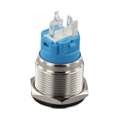 Control Systems Yellow Light Momentary Button Switch 12-24V Momentary Push Button Compact Push Button IP66 Push Button