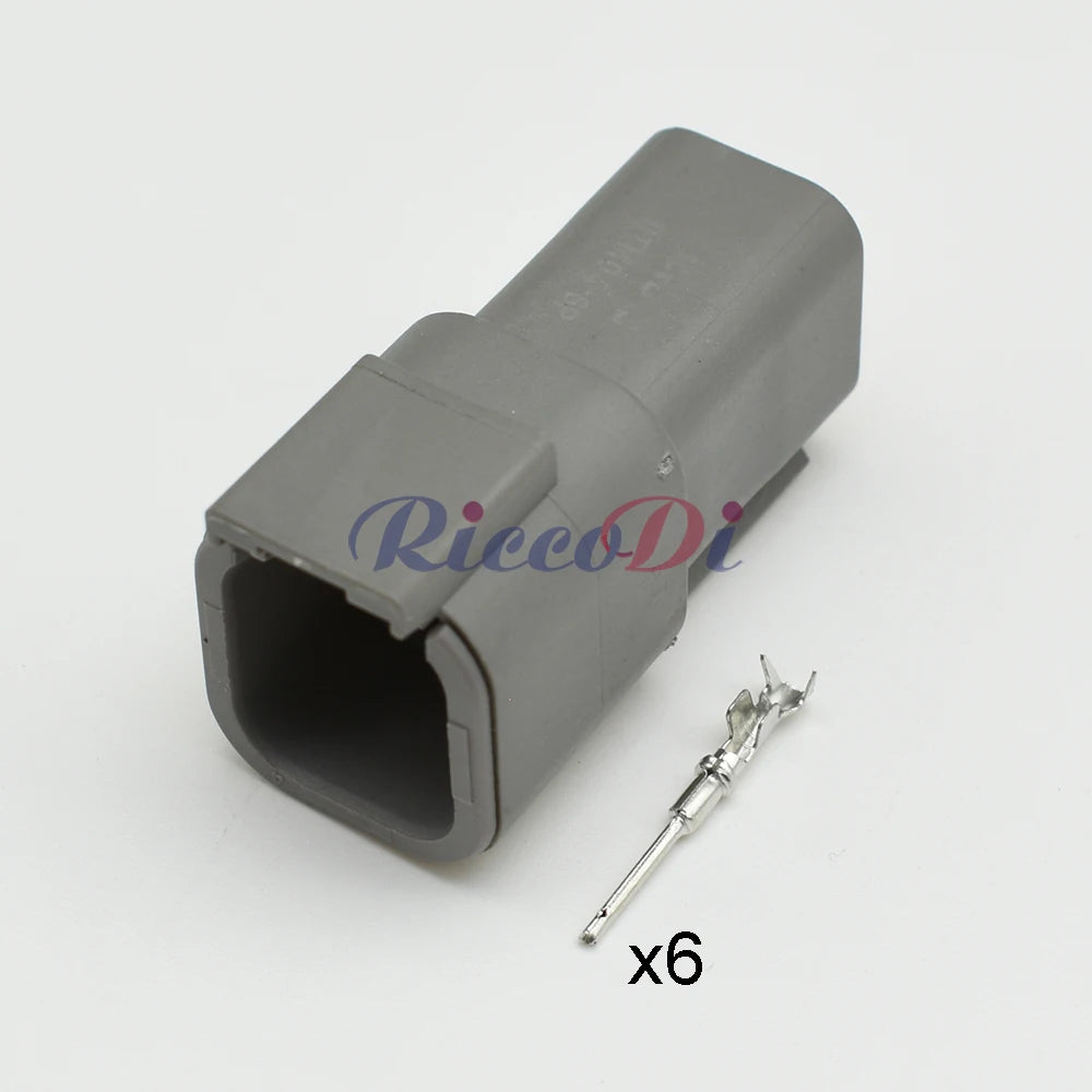 DTM06-6S DTM04-6P 6 Pin Waterproof Automotive Wire Connector with Pins ATM06-6S ATM04-6P