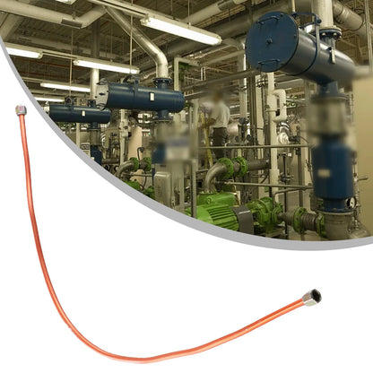 Reliable Air Compressor Exhaust Tube Replacement, Copper+Aluminum Material, 600mm Full length, G1/8 Thread Standard