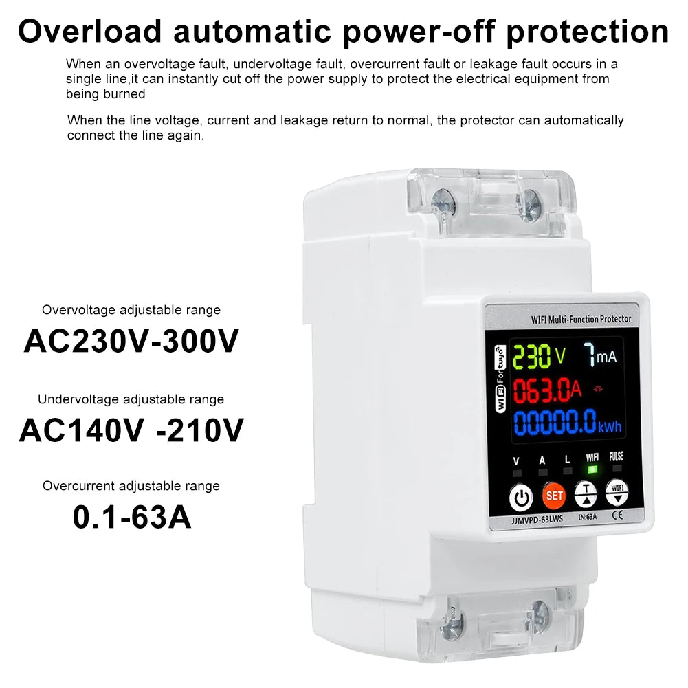 1.54 * 3.74 * 2.76 Inches Automatic Voltage Protection High-strength Leakage Protection Overcurrent Protection