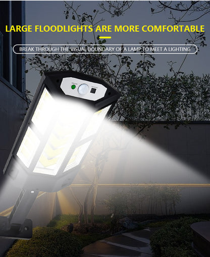Powerful Solar LED Street Light – 3 Modes with Motion Sensor Super Bright COB Wall Lamp for Outdoor Garden & Yard Lighting