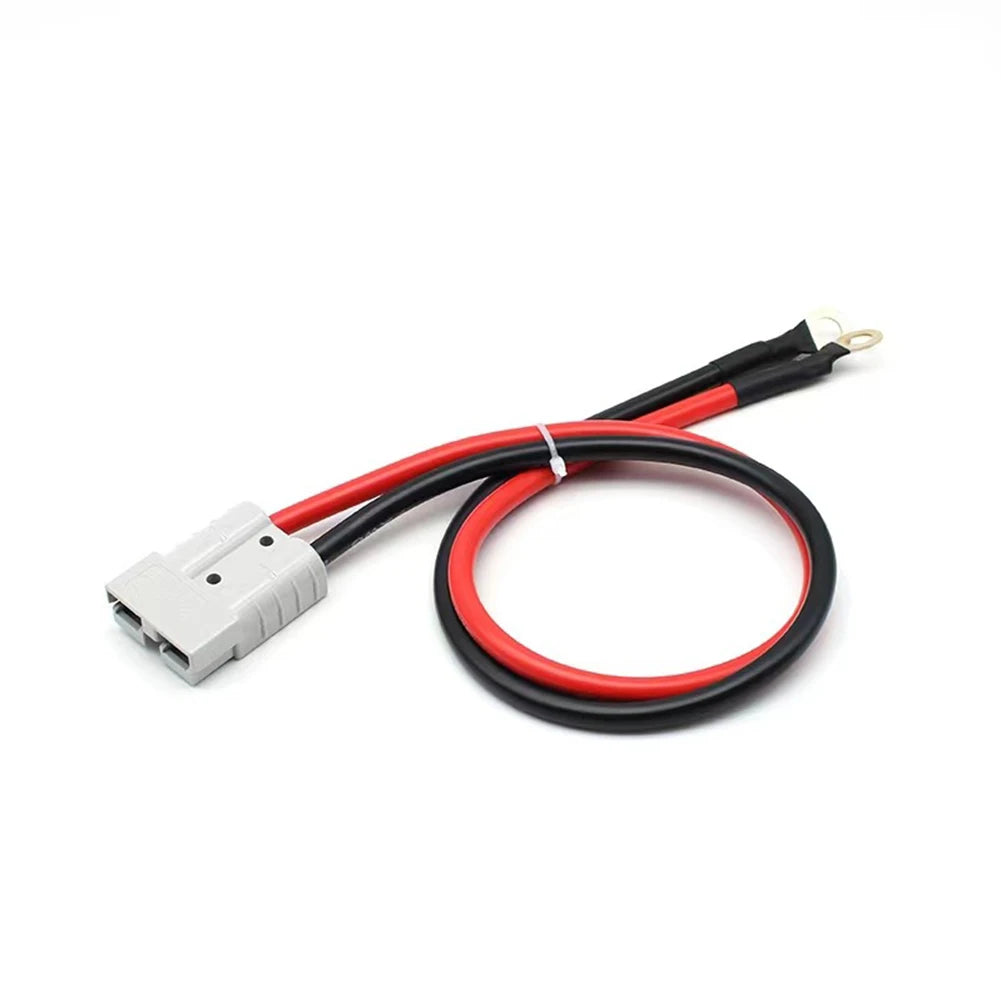 1pcs 50A 600V Battery Connection Plug Set 10AWG Wire Gauge 50cm Length Charger Adapter For Electric Vehicles Forklifts Caravans