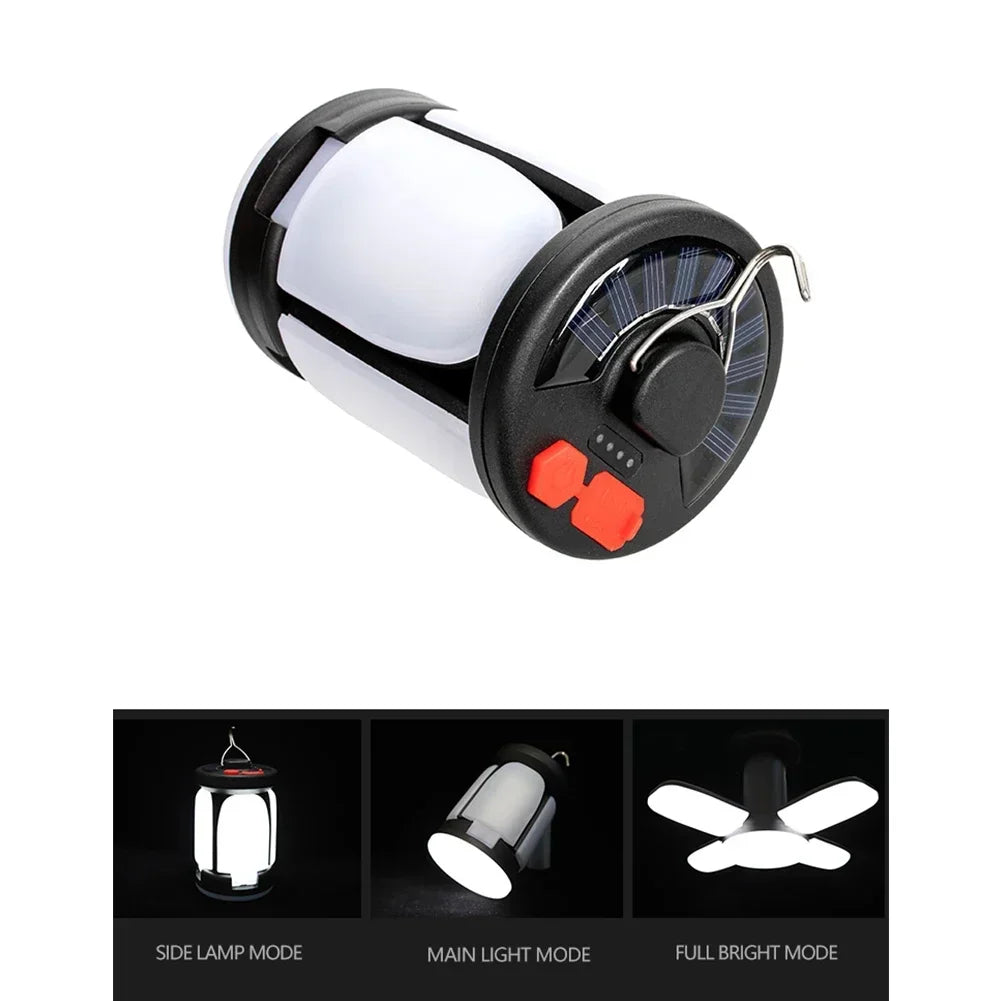 Solar Outdoor Light Camping Lights Charging Emergency Lighting Tent Light Ultra Long Battery Life Folding Hanging Camping Lights