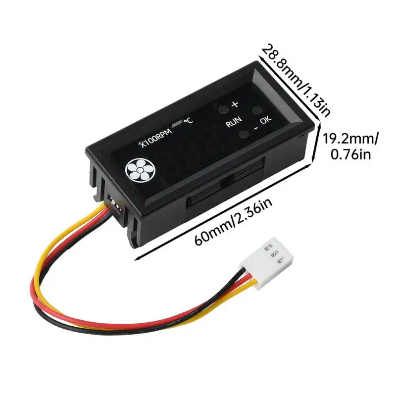 12V PWM Fan Speed Controller Digital Display Temperature Control