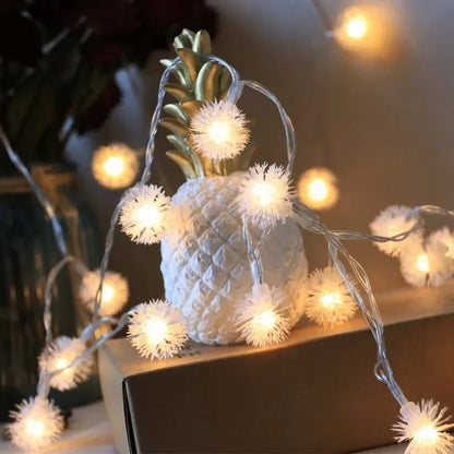 1.5M 3M 6M Dandelion LED String Lights Battery Powered Fairy Garland for Wedding Garden Xmas Eid al Fitr Holiday Decoration Lamp