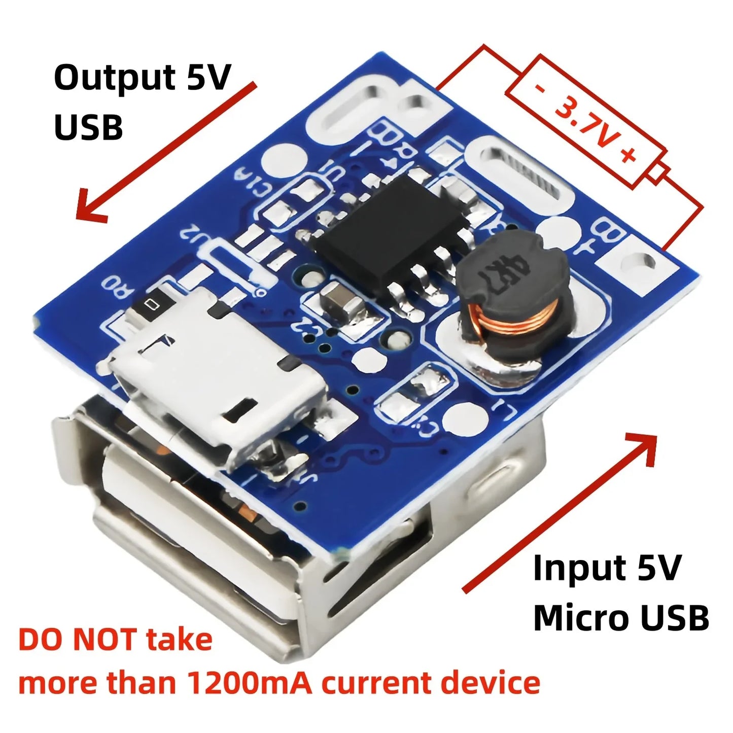 3-5PCS 5V 1A Boost Step Up Power Module Lithium LiPo Battery Charging Protection Board LED Display USB for DIY Charger 134N3P