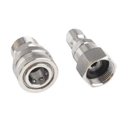 Pressure Washer Adapter Kit — 360° Rotation Male &amp; Female Quick Connector Set, Rust-Resistant Fittings