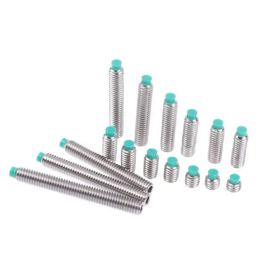 POM Head Stainless Steel M6 Buffer Screw 10PCS | Nylon Tip Wire Setting Machine Rice Screw