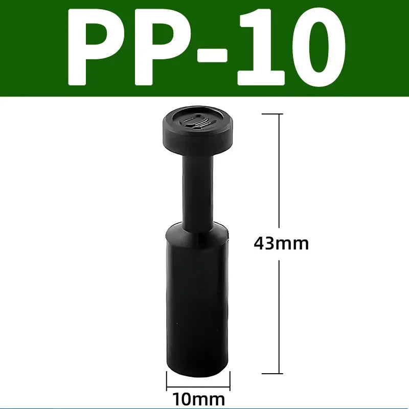 PP PPF Nylon Pneumatic Blanking Plug Hose Tube Push Fit Connector Air Line 4mm 6mm 8mm 10mm 12mm 16mm