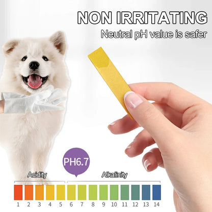 Disposable Pet Wash Gloves Towels No-Rinse Cleaning 30/6PCS