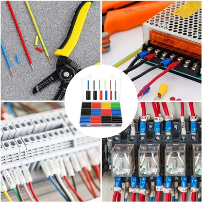 Heat Shrink Tube Kit 800PCS | PE Cross-Linked Thermoresistant Tubing | Waterproof Cable Insulation Sleeve