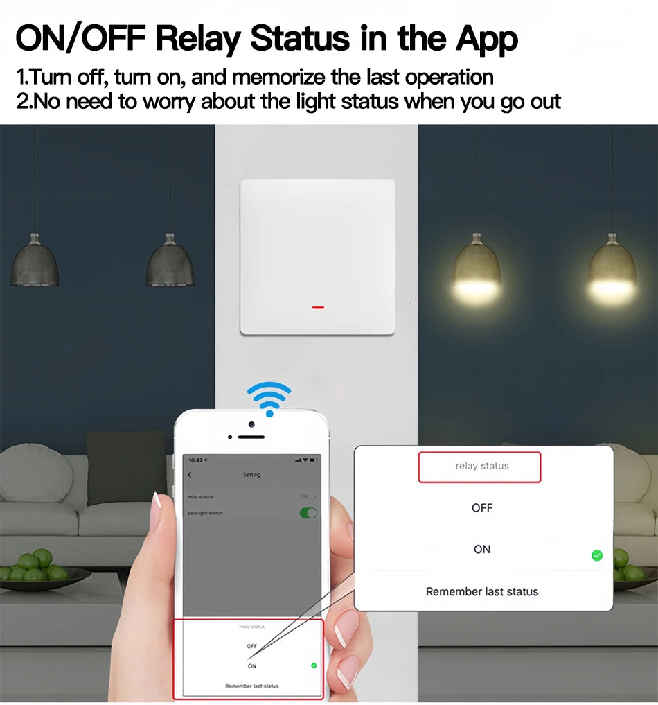 Tuya ZigBee Smart Light Switch No Neutral Wire 1/2/3 Gang Wall Touch Switch Works with Alexa Google Home
