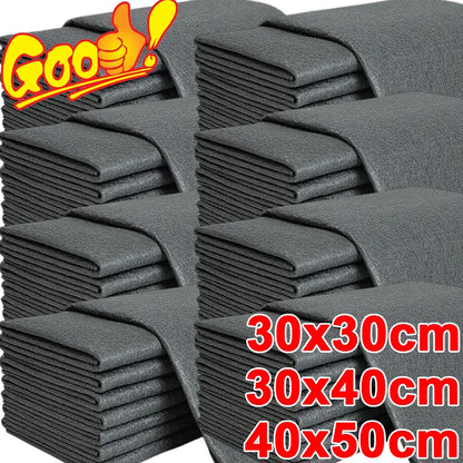 Thickened Microfiber Cleaning Cloth No-Trace Reusable Wiping Towel
