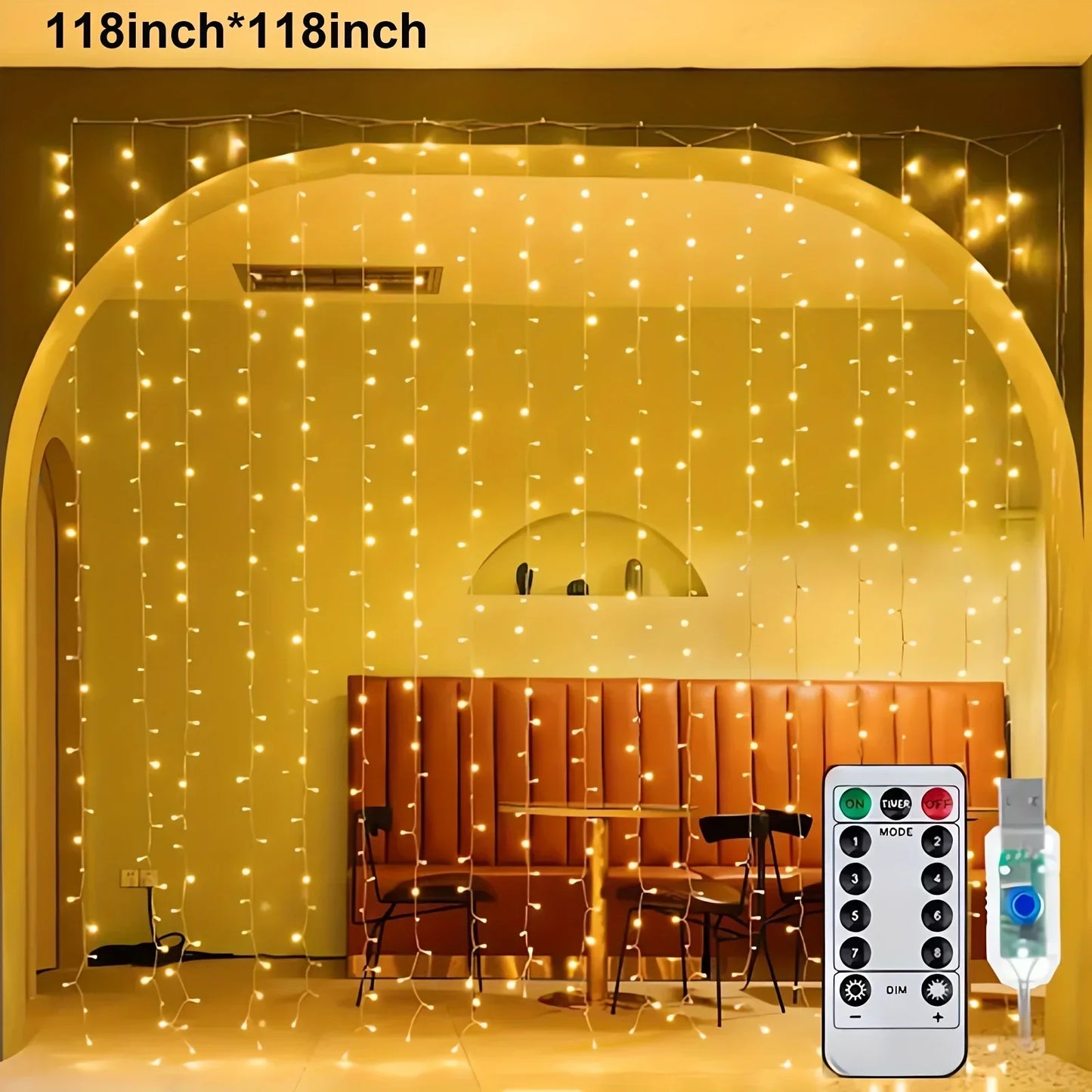 Remote Control USB Fairy Lights 3 4 6 Meters LED Curtain String Lights for Christmas Home Bedroom Decoration Festive Party