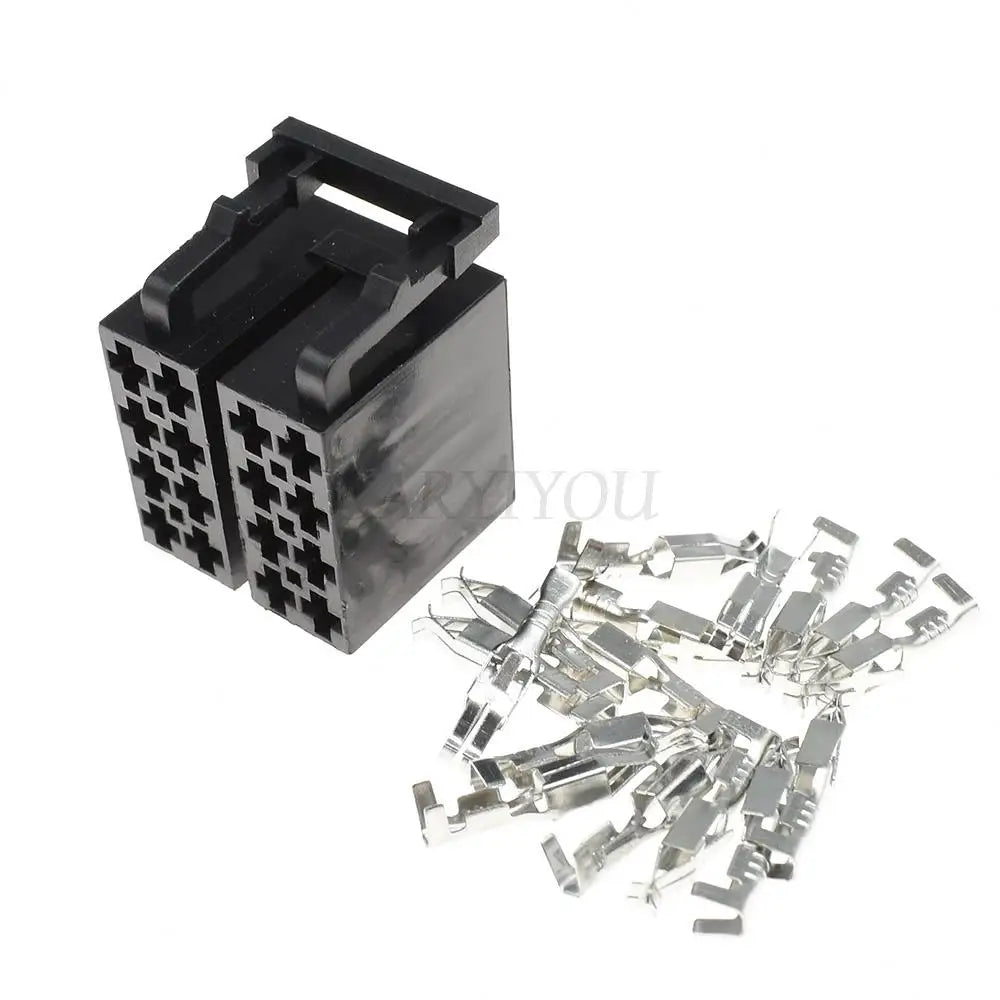 16 Pin 3.5mm ISO Auto Audio Connector DJ7162A-3.5-11 DJ7162A-3.5-21 PA66 Male Female