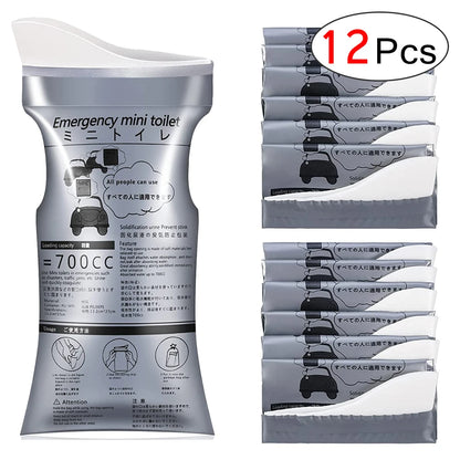 12/20 Pack Outdoor Emergency Portable Urine Bag Vomit Bag, Unisex Pee Bag Travel Mini Mobile Toilet for Women Men Baby 4/8 Pack