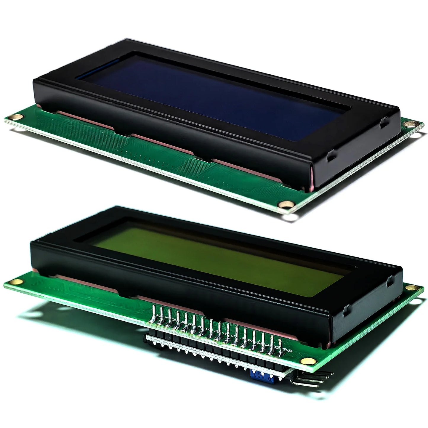 LCD2004A 20x4 Character I2C LCD Display Module HD44780 with Serial Interface Adapter Blue Green Screen for Arduino Projects