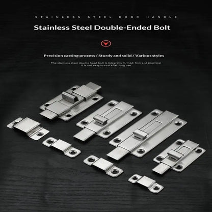 New Self-Elastic Latch Security Bolt Latch Anti-theft Spring Latches Stainless Steel Cabinet Hinges Furniture Supplies Hardware