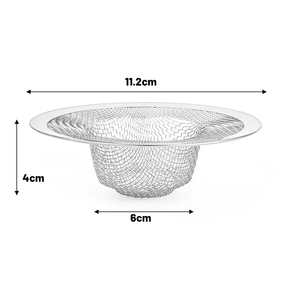 20x Stainless Steel Sink Filter Kitchen Bathroom Floor Drain Mesh Filters Drain Basket Waste Screen Hole Trap Strainer Stopper