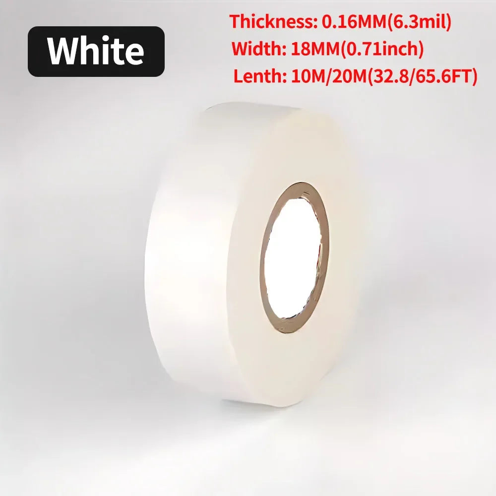 Electrical PVC Insulation Tape Black Wire Wrapping Tape 10M/20M Length 0.71 Inch Wide for Electrical Repair
