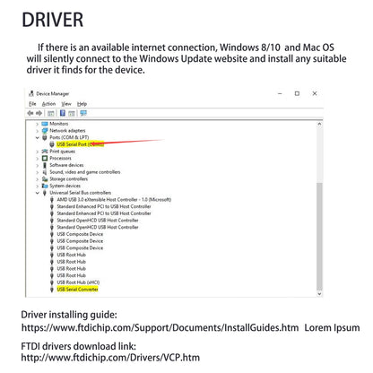 FT232RL USB to RS485 Converter Module with ADUM3160 Isolation | Industrial Serial Port Communication Adapter with Coupling Protection
